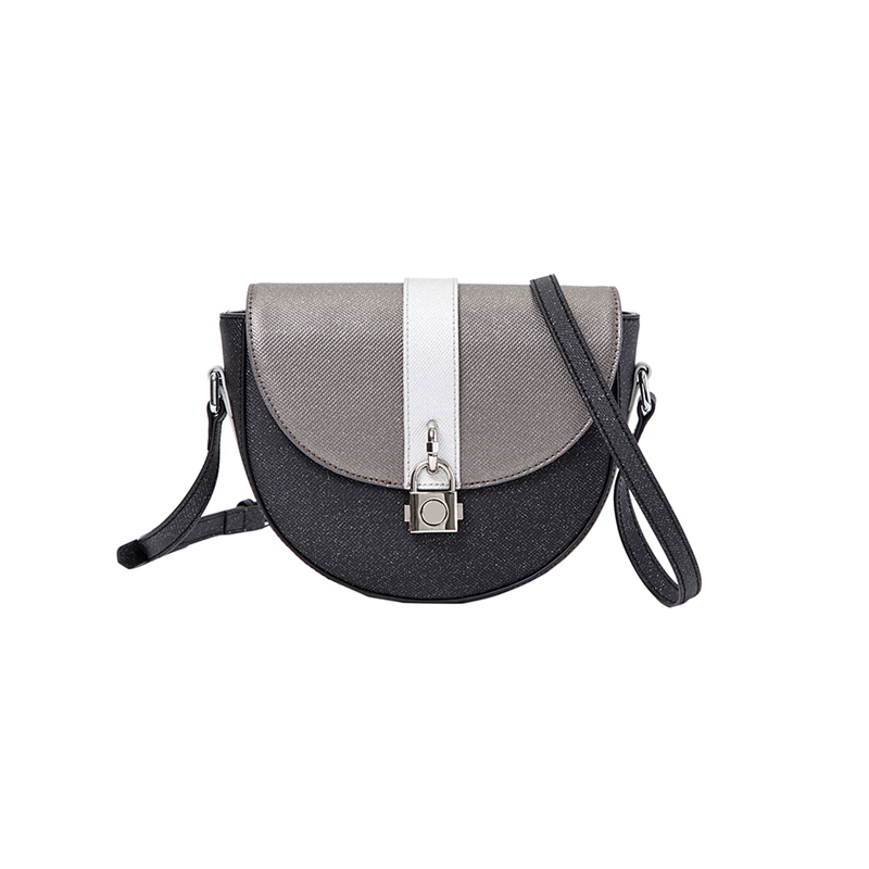 Customized  Designer Black and Grey color Saddle Croddbosy Purse Bags