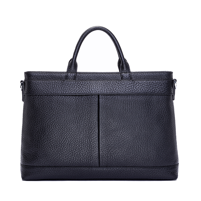 Custom high-end stylish full grain genuine leather men’s laptop briefcase