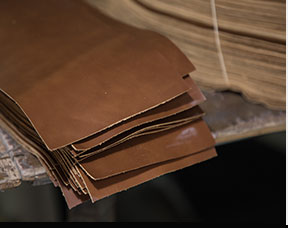 What material is used to make a handbag