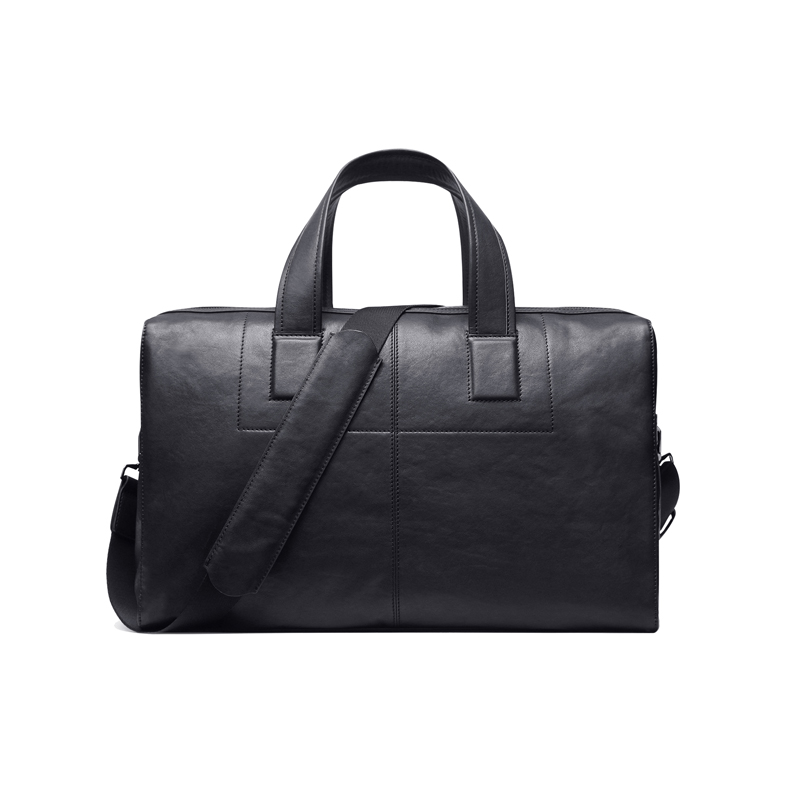 High-Capacity Travel Men’s Genuine Leather Duffel Bags for Gym