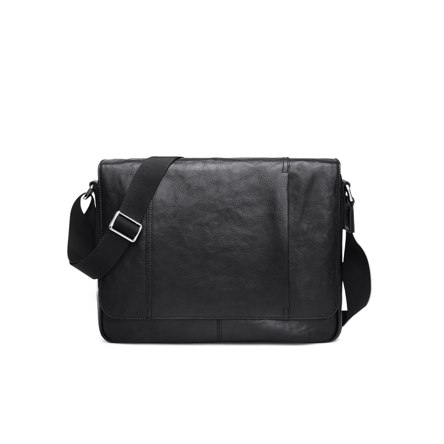 15 Inch Business Men’s Genuine Leather Messenger Laptop Bag