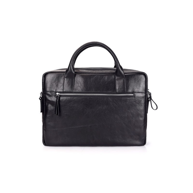 Multi-Functional Men’s Black Leather Travel Waterproof Messenger Bags