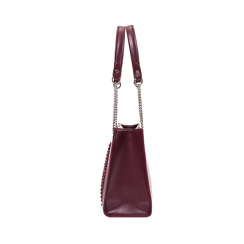 Fashion Wine Red Women’s Faux Real Leather Shoulder Bags