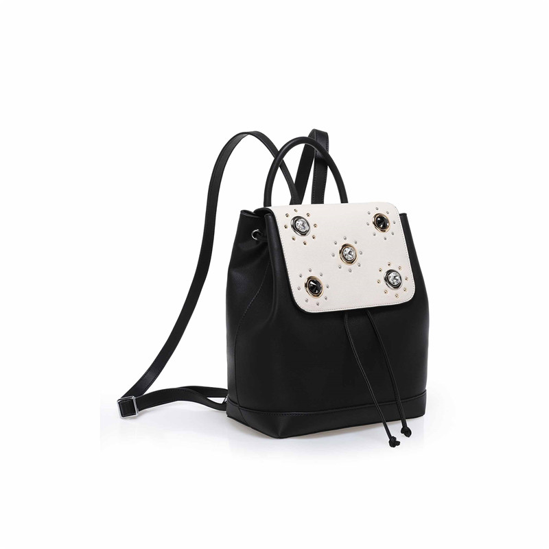 2020 Fashion Crystal Design Cow Leather Women Backpack