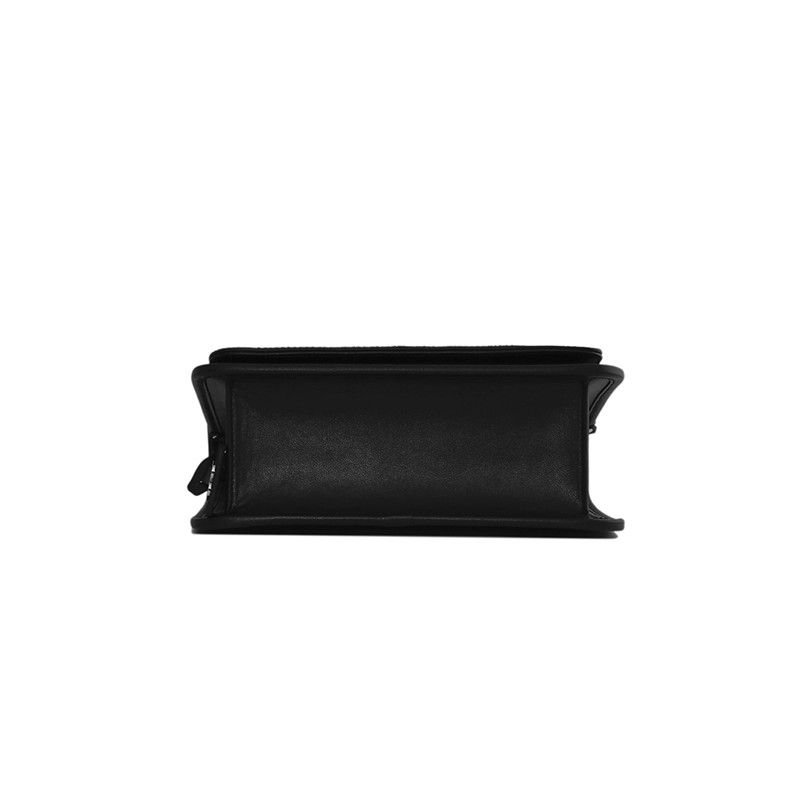 Custom Small Horsehair Design Lady Leather Crossbody Bag