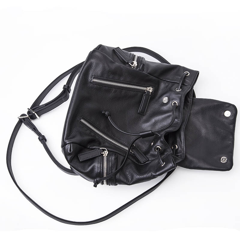 OEM Fashion Designer Soft Leather Backpack for Ladies