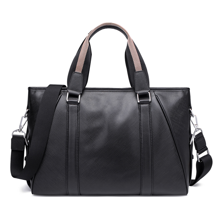 Men’s Black Single Sling Genuine Leather Satchel Messenger Bags