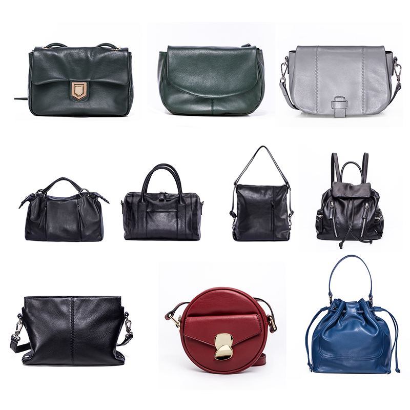 Gionar 2019 New Designs Soft Leather Set Bag with LOGO