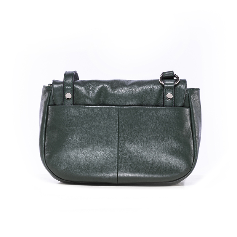 Soft  Saddle Crossbody Cow Leather Bag from Leather bag factory