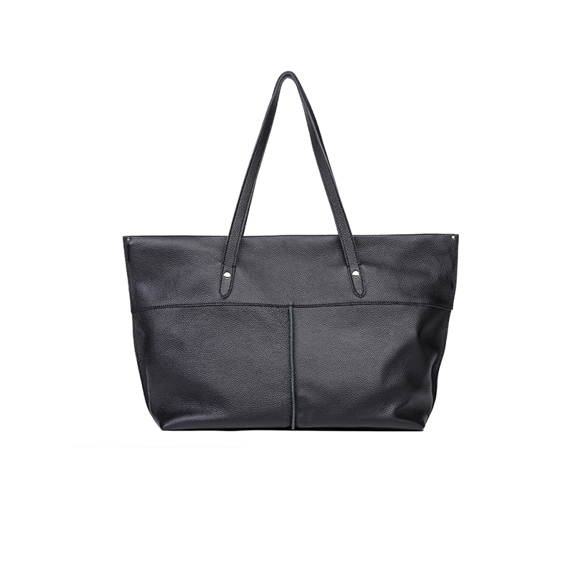 Custom High Quality Natural Grain genuine leather large tote handbags