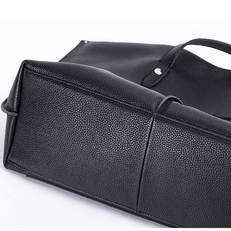 Custom High Quality Natural Grain genuine leather large tote handbags