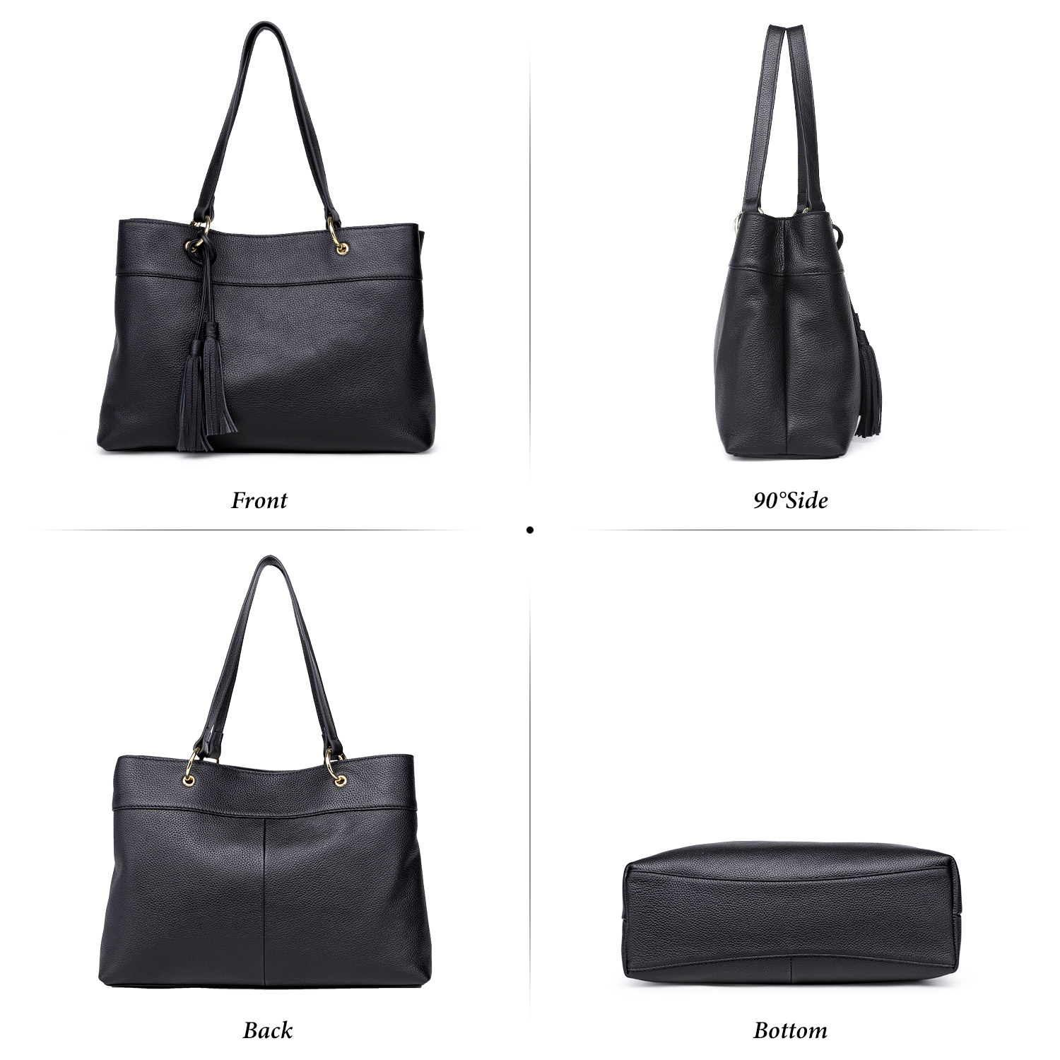 Wholesale Women Full Grain Soft Leather Handbag set