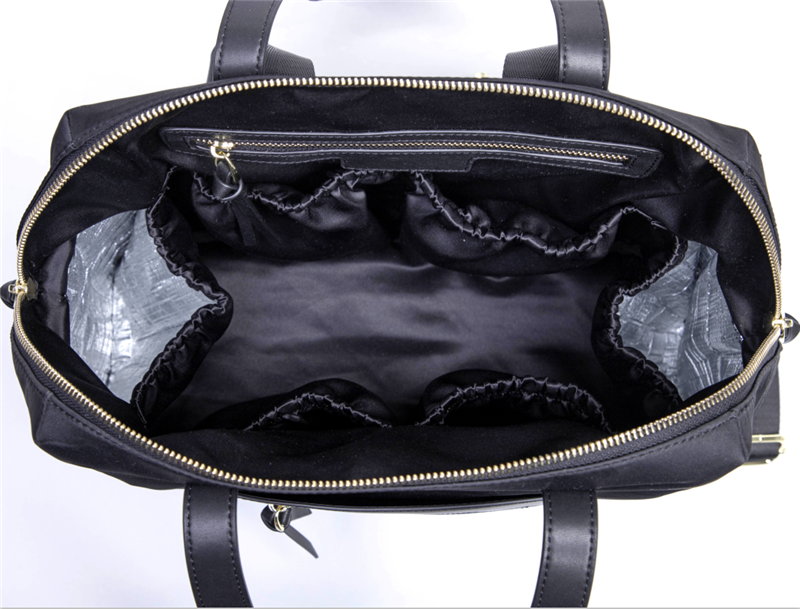 Custom PET Recycled Nylon Fabric Light Weight Diaper Mummy Bags