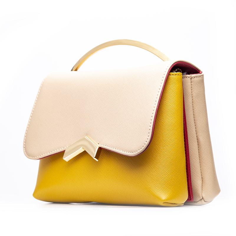 OEM Fashion Popular Saffiano genuine cow leather crossbody bags