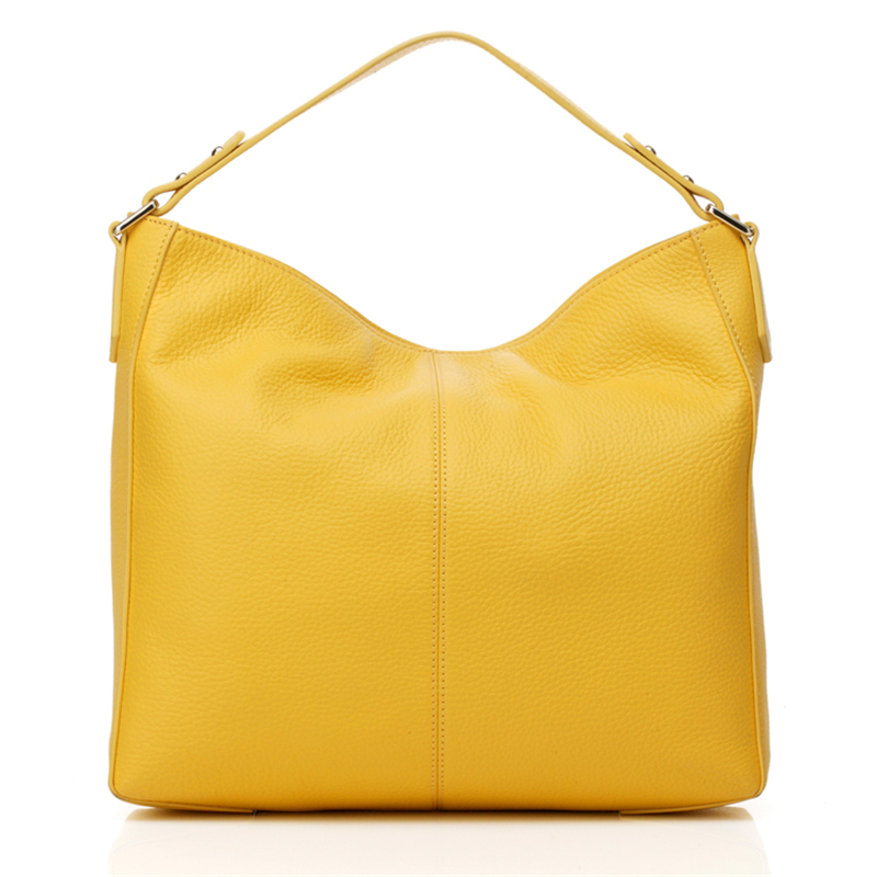 Custom Fashion Brand Full Grain Leather High Quality Women Casual Tote Handbag