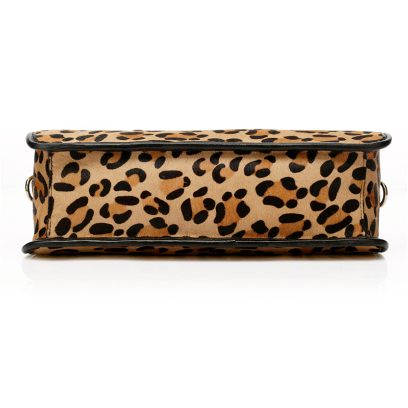 Luxury Quality Leopard Printed Cowhair Leather Tote handbag