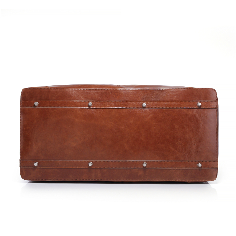 Custom Brown Color Vintage Oil Genuine Cow leather Men’s Duffel Bag