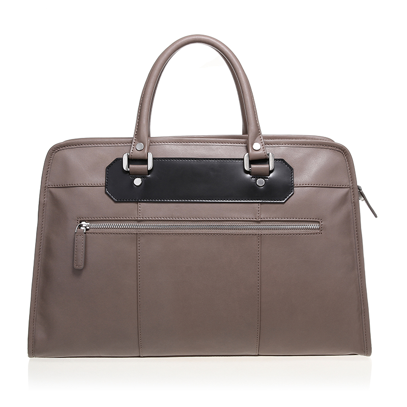 ODM luxury real calf cow leather men’s leather briefcase bags