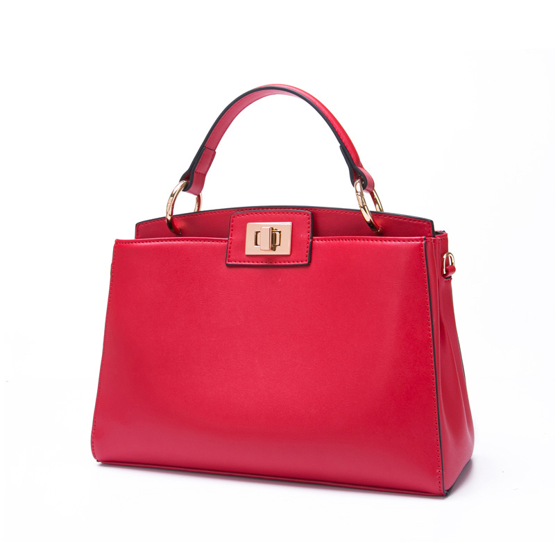 Custom fashion brand leather cowhide ladies handbags