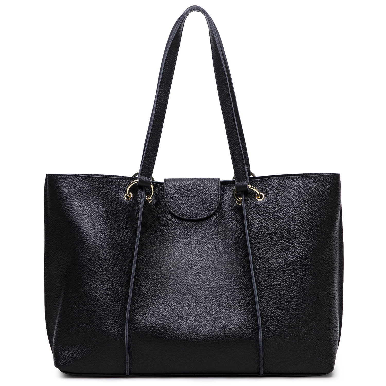In Stock Hot Selling Genuine Grain Cow leather large tote with inside purse