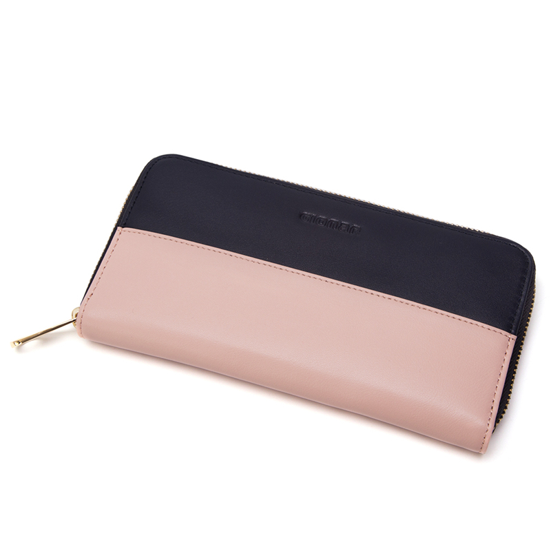 Ladies wallet latest RFID blocking leather ladies purse trifold women wallet