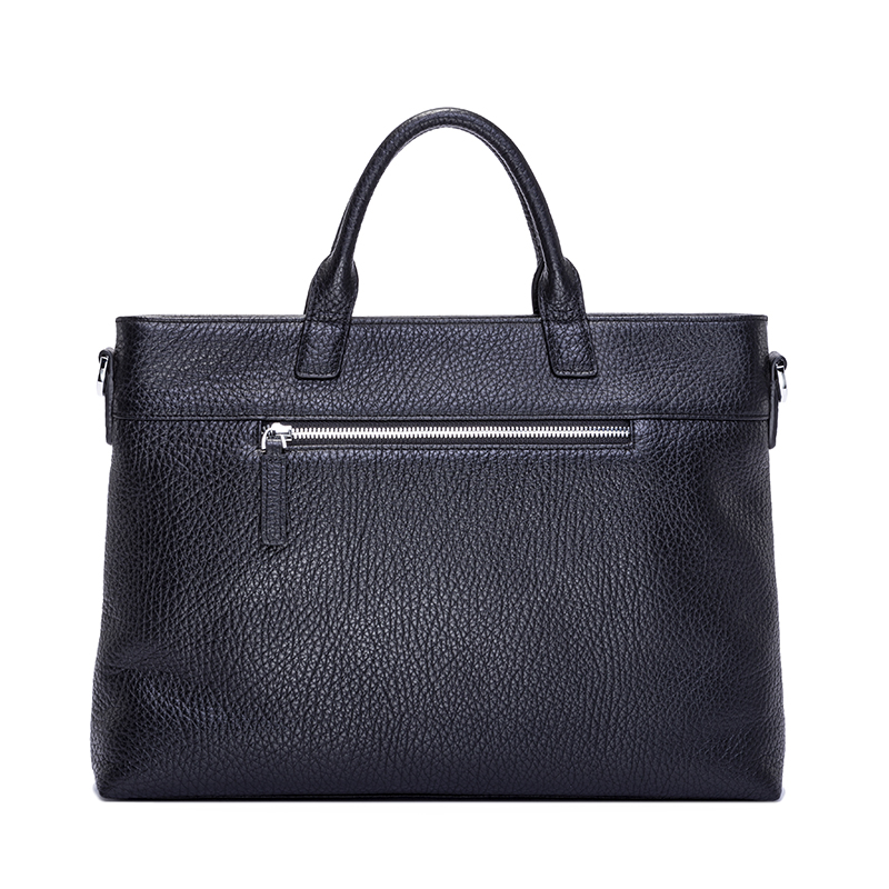 Custom high-end stylish full grain genuine leather men’s laptop briefcase