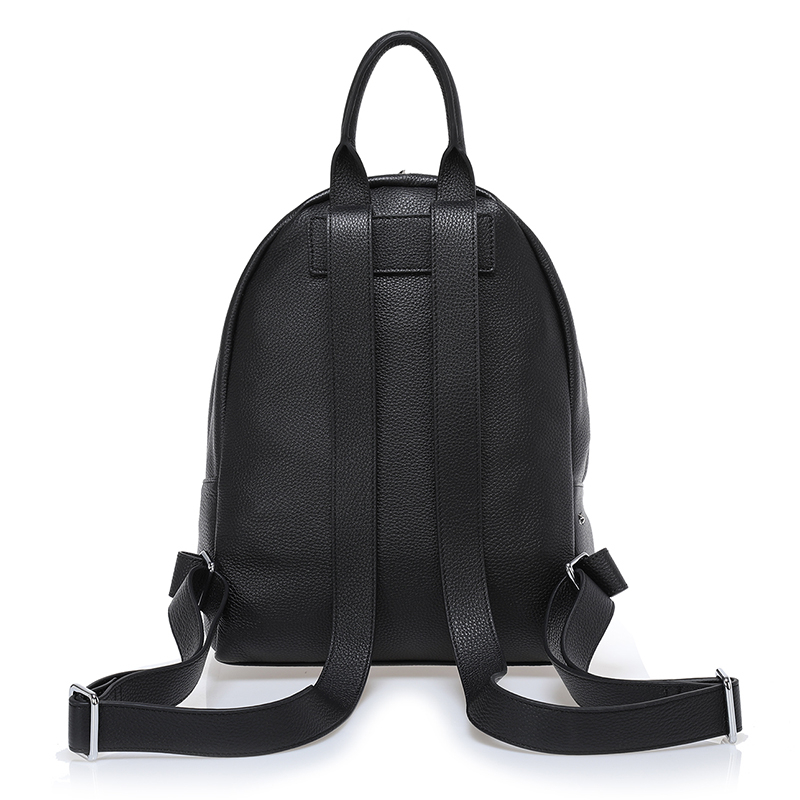 OEM full grain cow leather fashion designer backpack for women