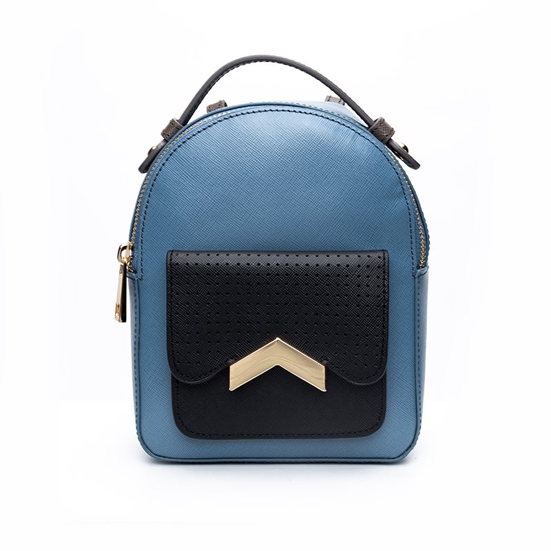 OEM fashion saffiano leather mini backpack for women