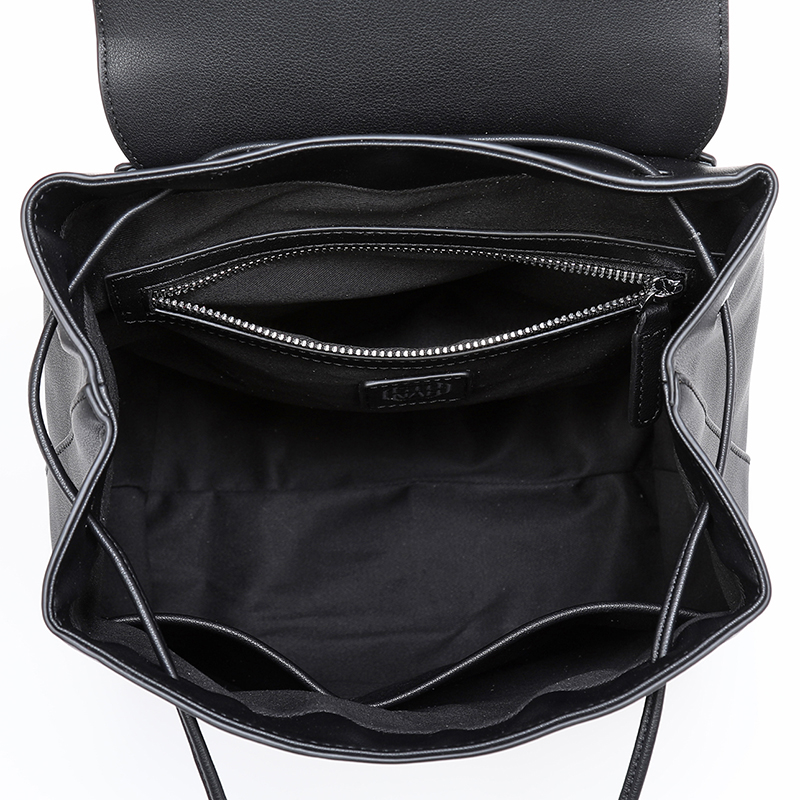 High Quality fashion trendy genuine leather rhinestone ladies backpack