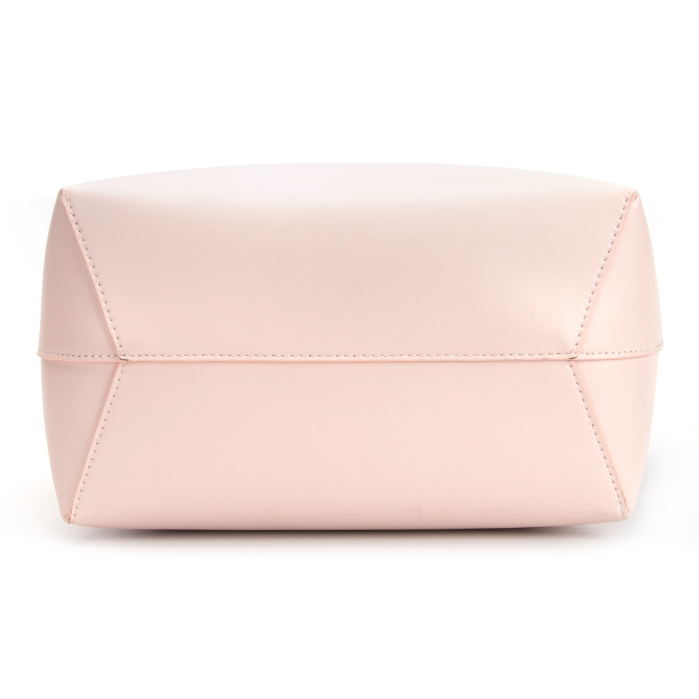 2020 fashion pink calf leather women bucket handbag
