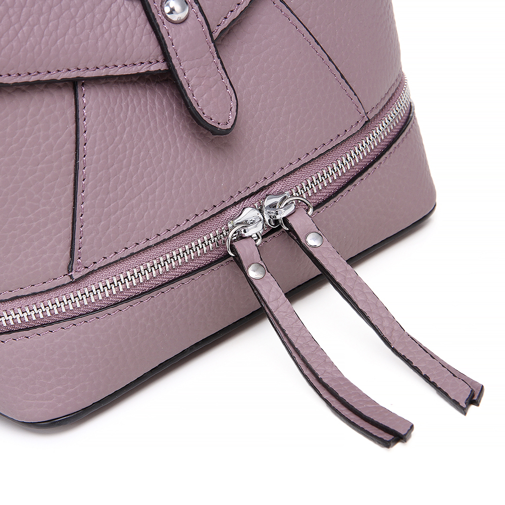 OEM women fashion grain leather backpack