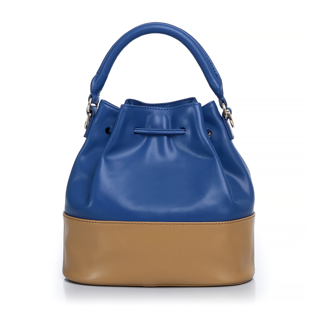 women calf leather bucket handbags