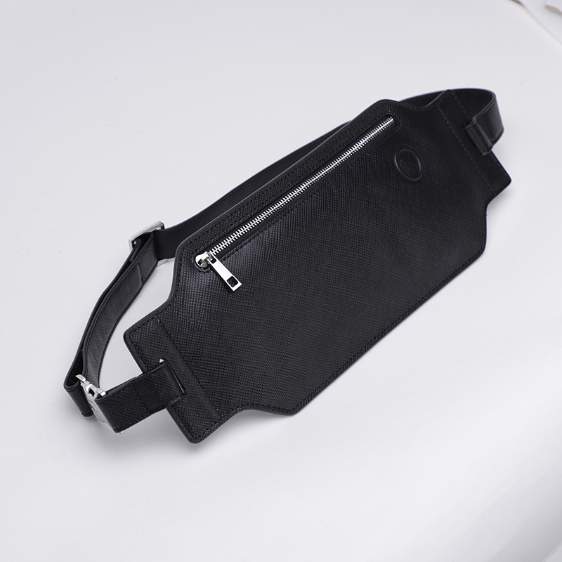 Custom 2020 New Designs 100% Genuine Saffiano leather Men’s Waist Bag