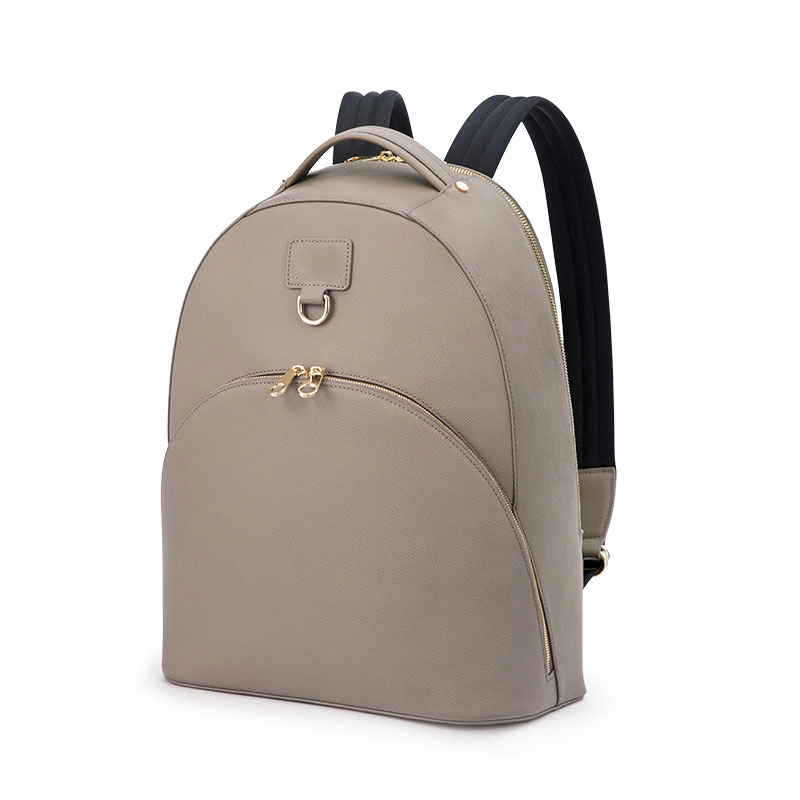 OEM the high-quality saffiano leather laptop backpack