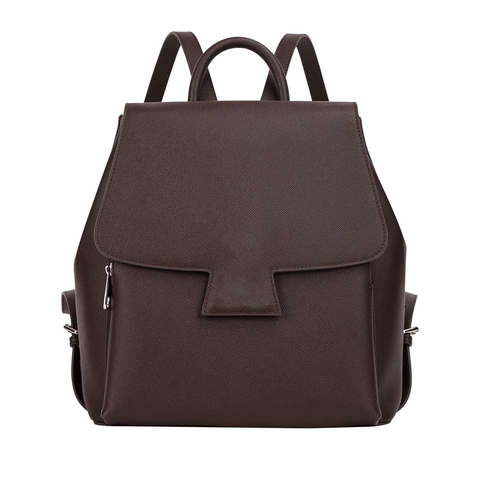 2021 fashion women genuine leather backpack with custom logo