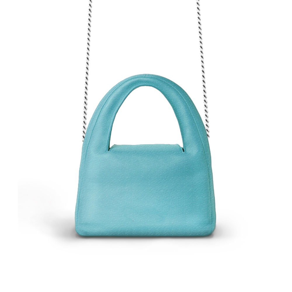 Sky Blue Temperament New Soft Leather Lady Handbag
