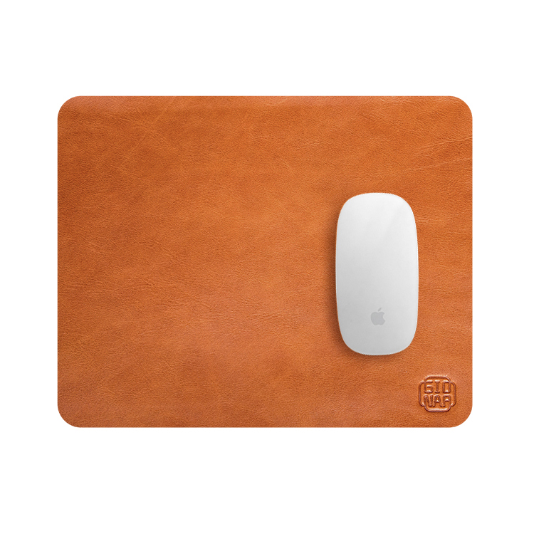 Custom Vegetable Tanned  leather mouse pad