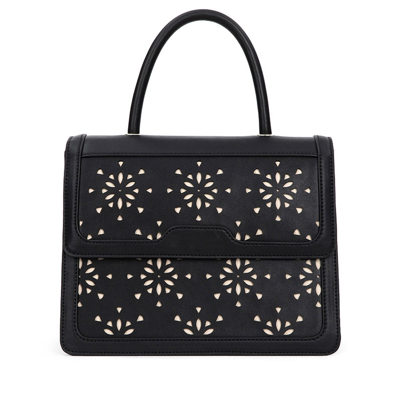 Black Single Handle Flip Ladies Handbag Crossbody Bag