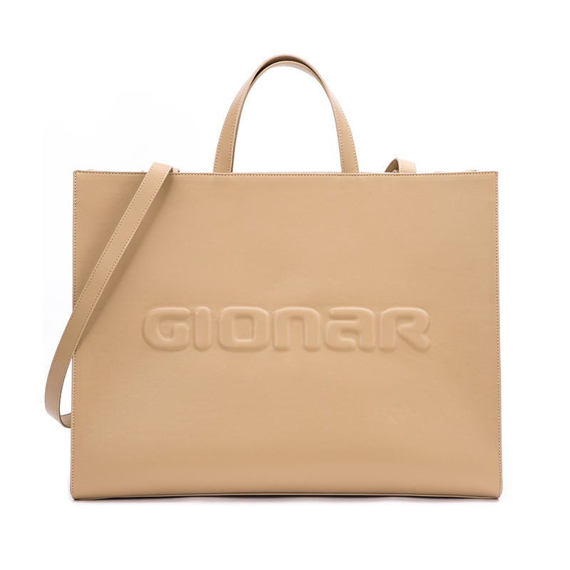 Pu Leather Shopping Tote Bag with Customizable Logo