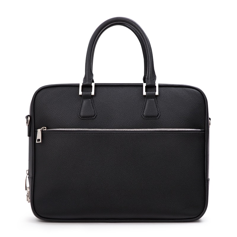 Black Luxury Leather Business Briefcase