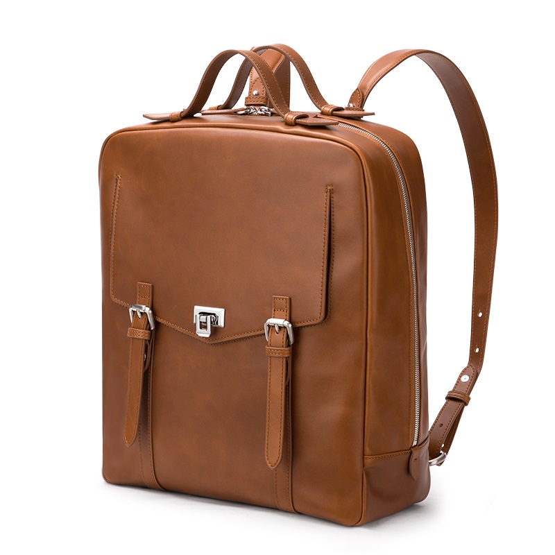 Unisex Genuine Leather Backpack