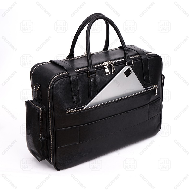 Custom Leather Travel briefcase bag