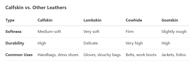 What is Calfskin leather?