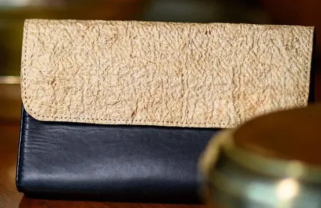 coconut leather handbag