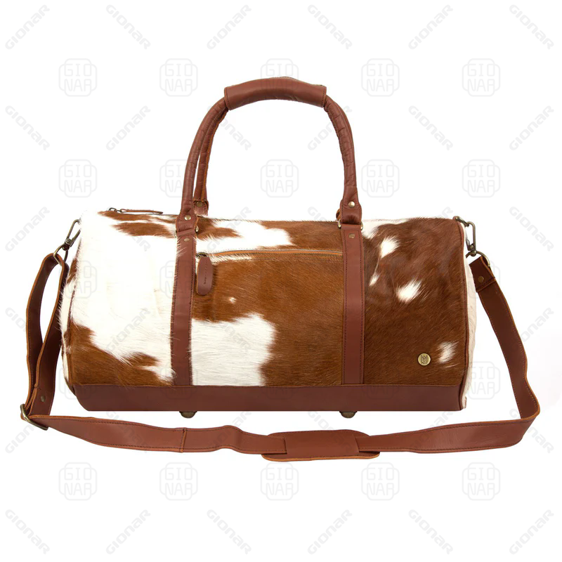 Customize Overnight Ponyhair Leather Duffle Bag for Weekender