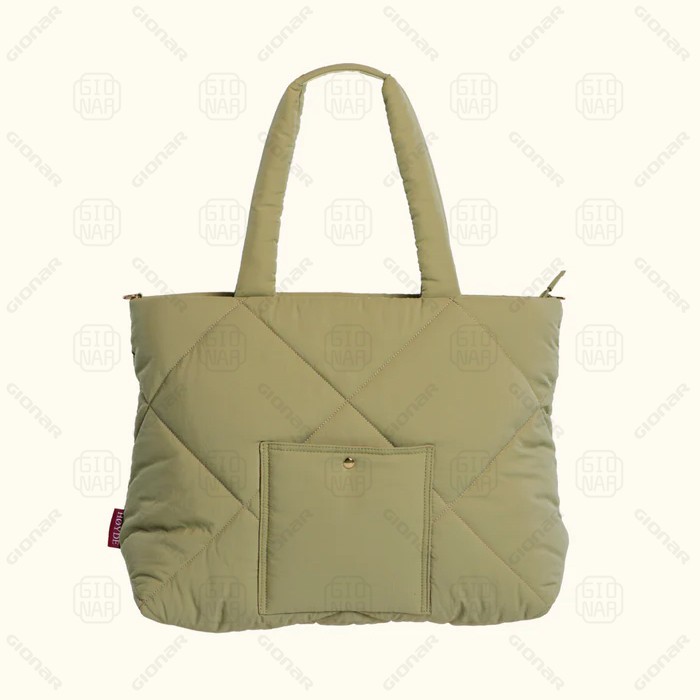 light weight puffy nylon tote bag multifuctional