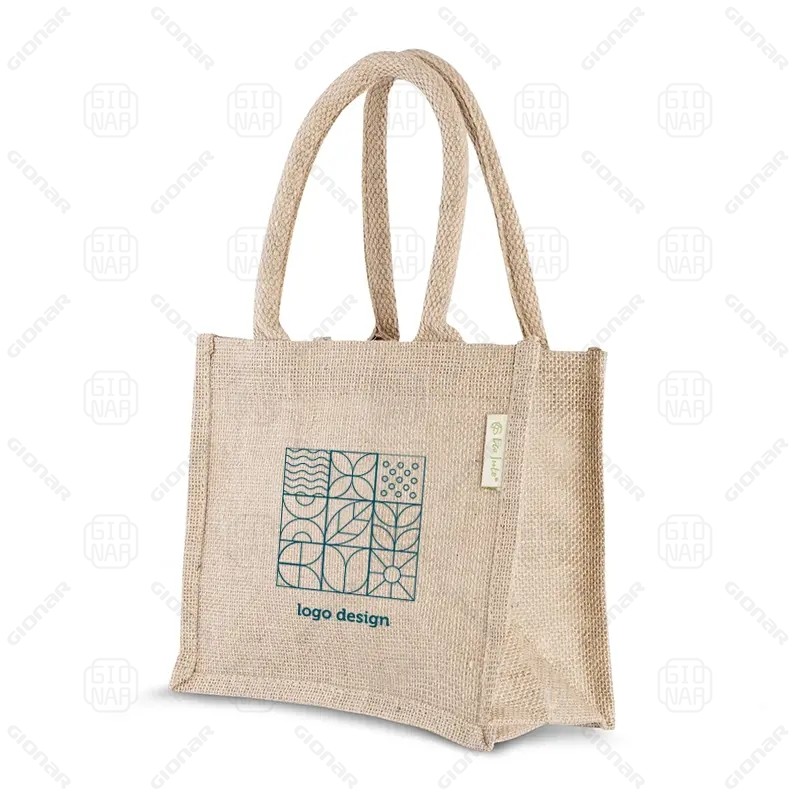 Durable 100% Jute bags with handle