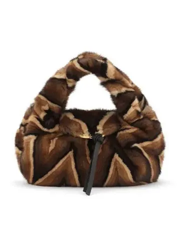 mink fur bag