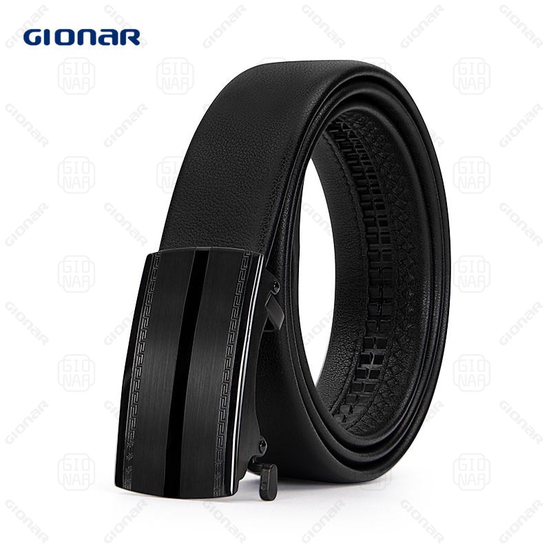Custom Genuine Leather Belt for Men Automatic Buckle Belt