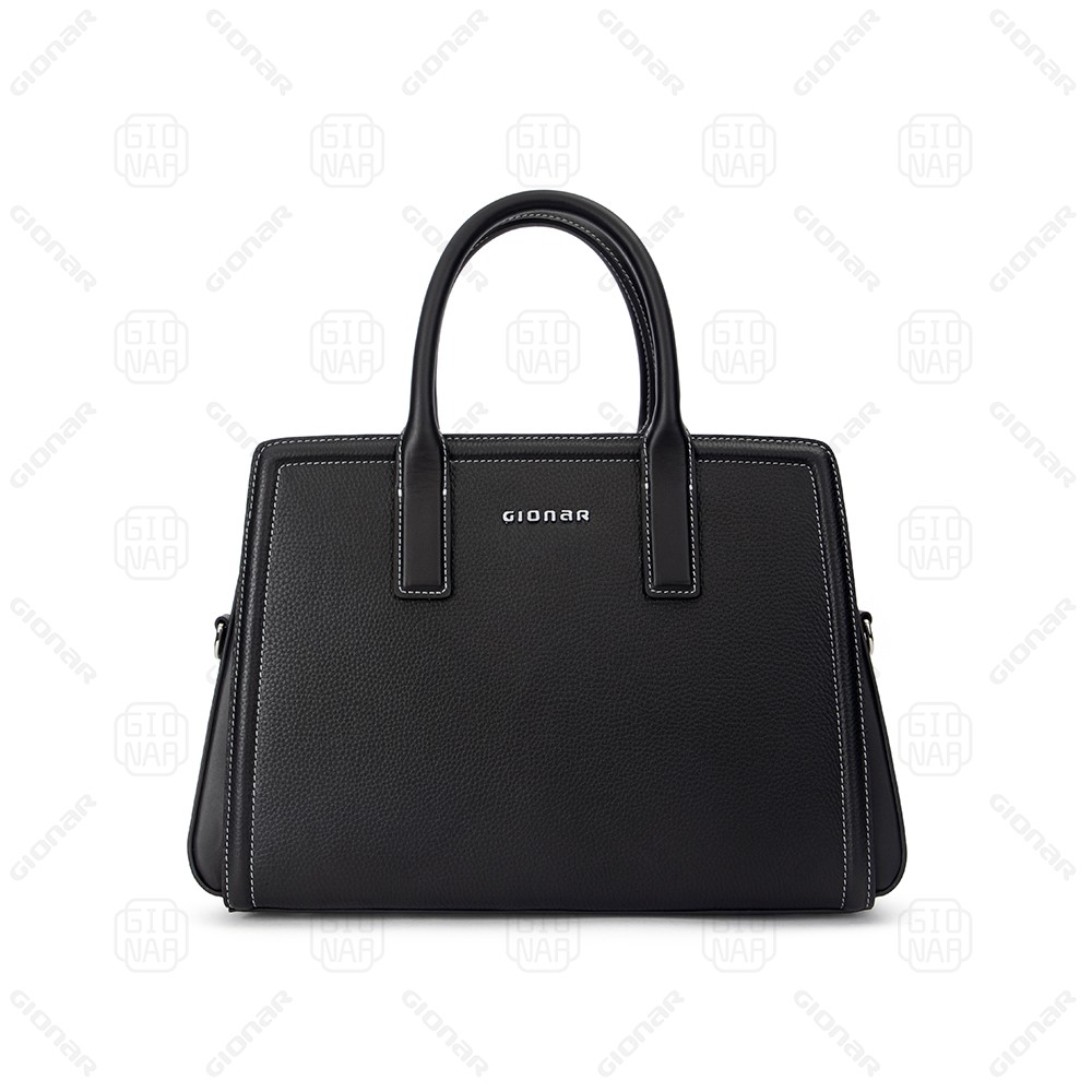 Custom Women’s Genuine Leather Handbag for Work Business Tote Bag Office Ladies